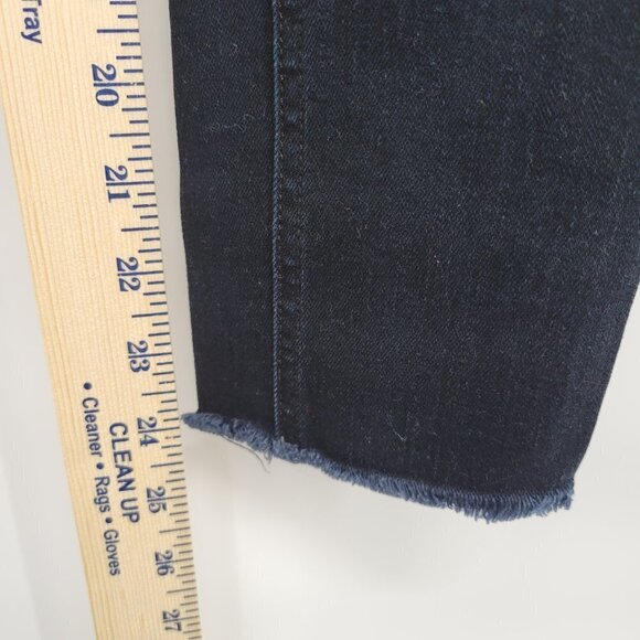 Rag & Bone Women Black Justine 10" High Rise Skinny Frayed Hem Jeans Size 26 - Picture 9 of 14